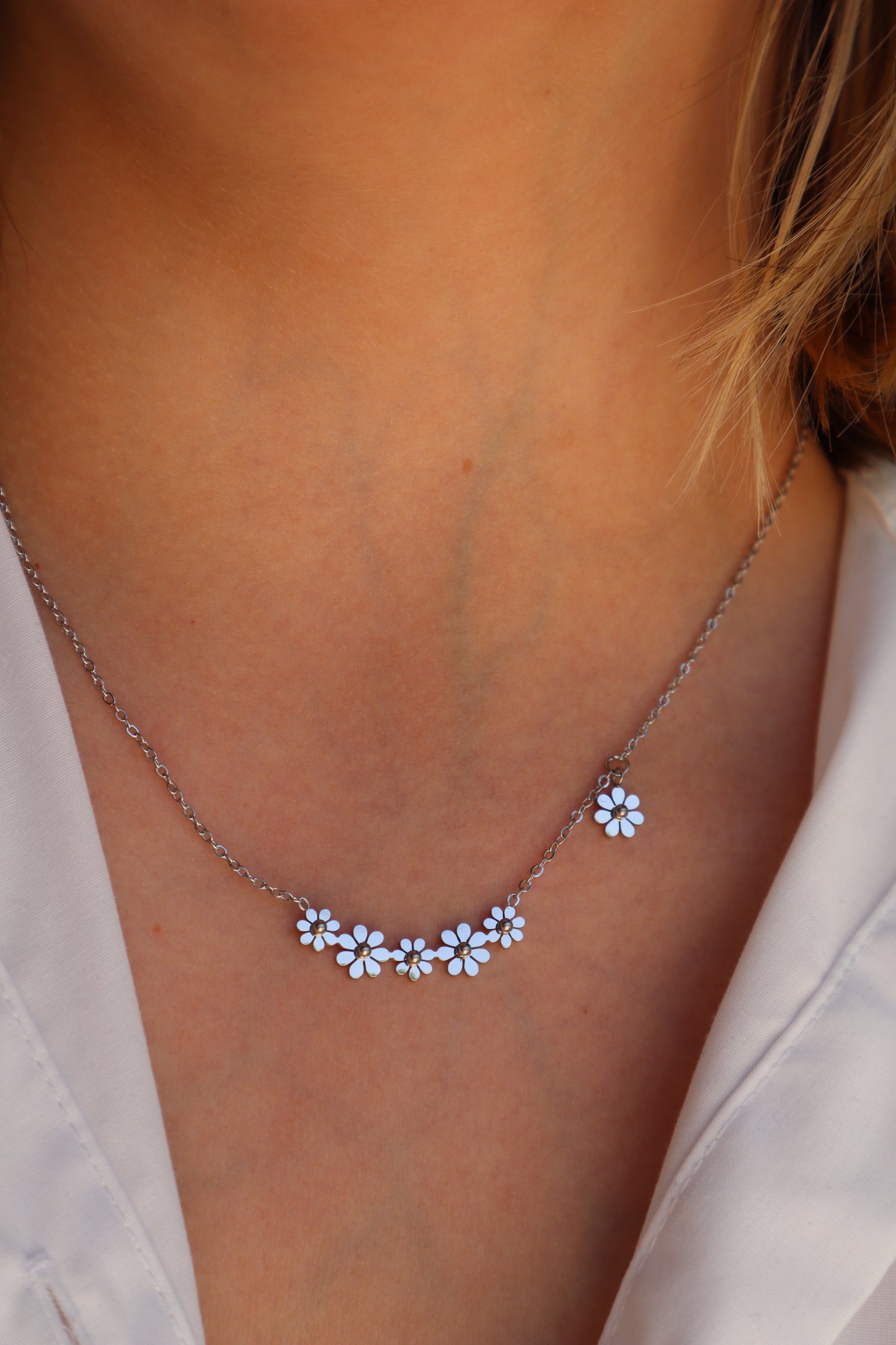 Colar com flores