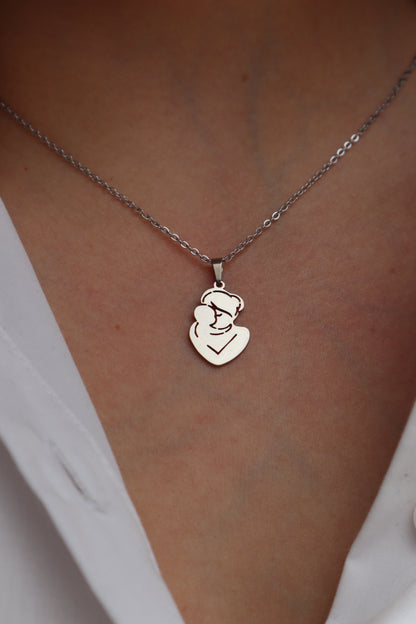Colar com mãe e bebé
