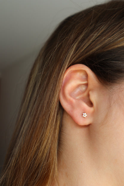 Piercing flor brilhante