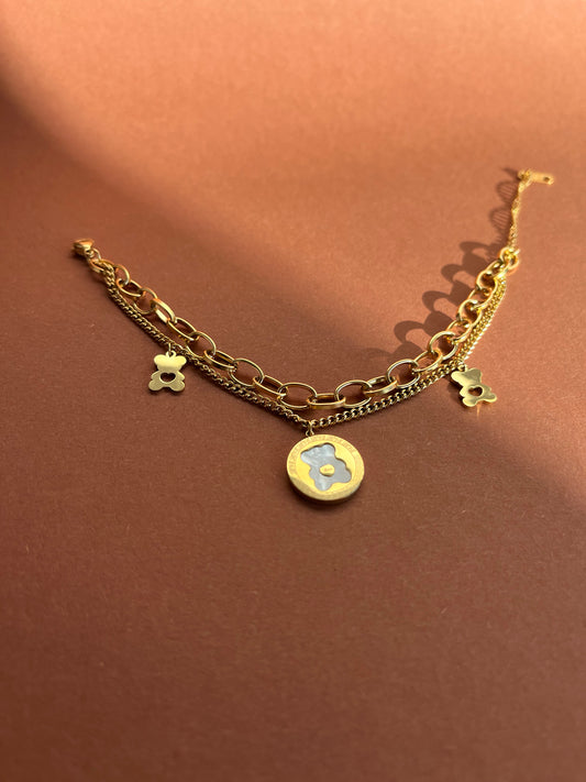 Pulseira com urso do amor